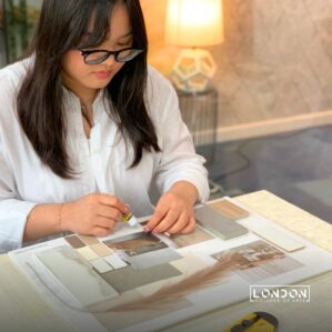 Interior Design Material Board Creation